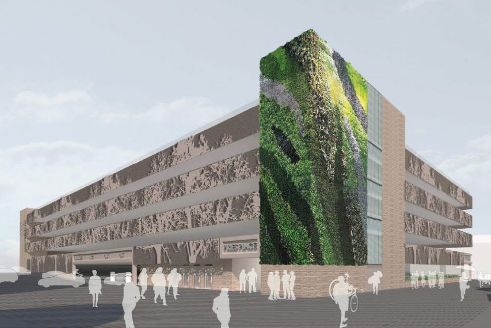 Visualisation of the completed car park
