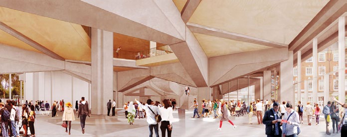 Visualisation of the completed interior