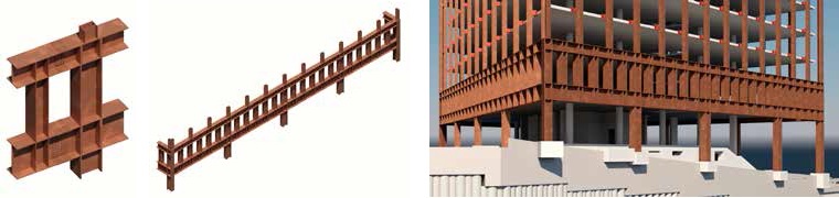 18 sections were brought to site to form the complete truss