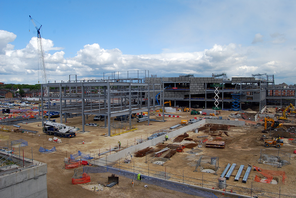 The Debenhams and Sainsbury’s structure nears completion