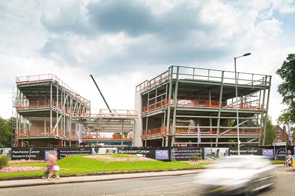 Raking columns create the desired visually exciting structural form
