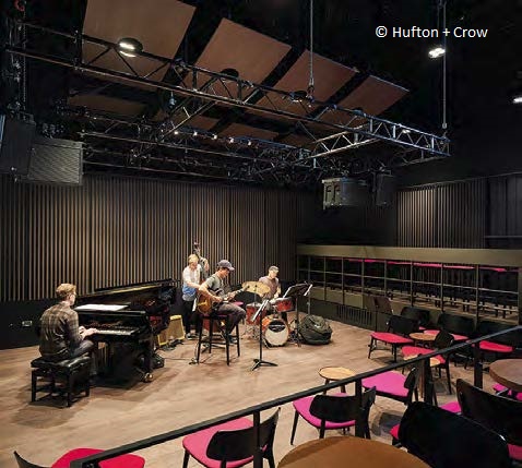 Some of the performance areas are intimate spaces