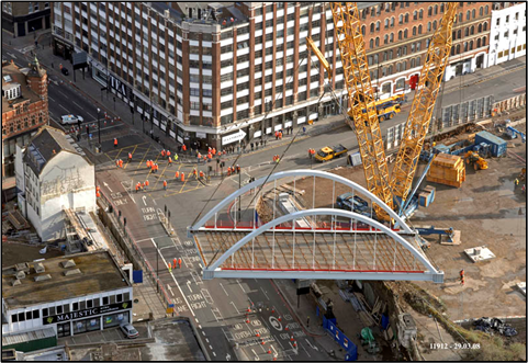 Shoreditch High Street bridge (Image courtesy of Mabey Bridge Ltd.)