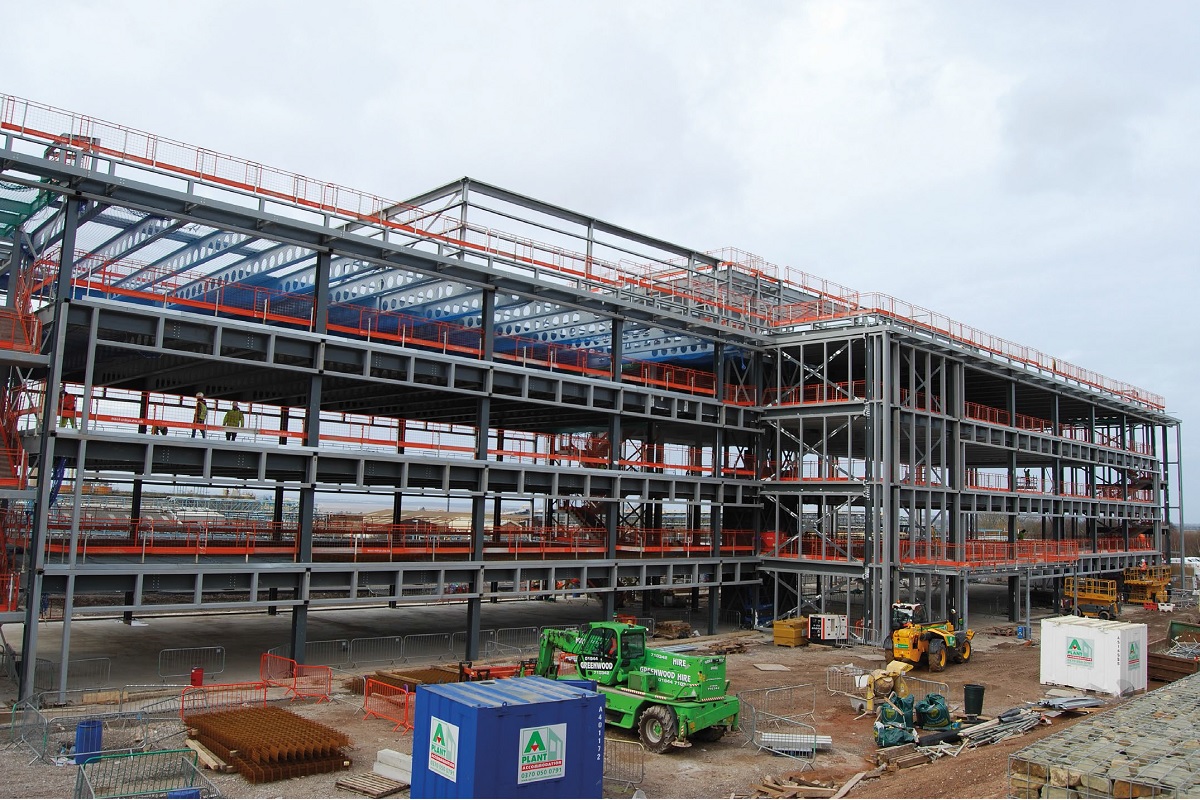 Steel was the only viable option for the office design