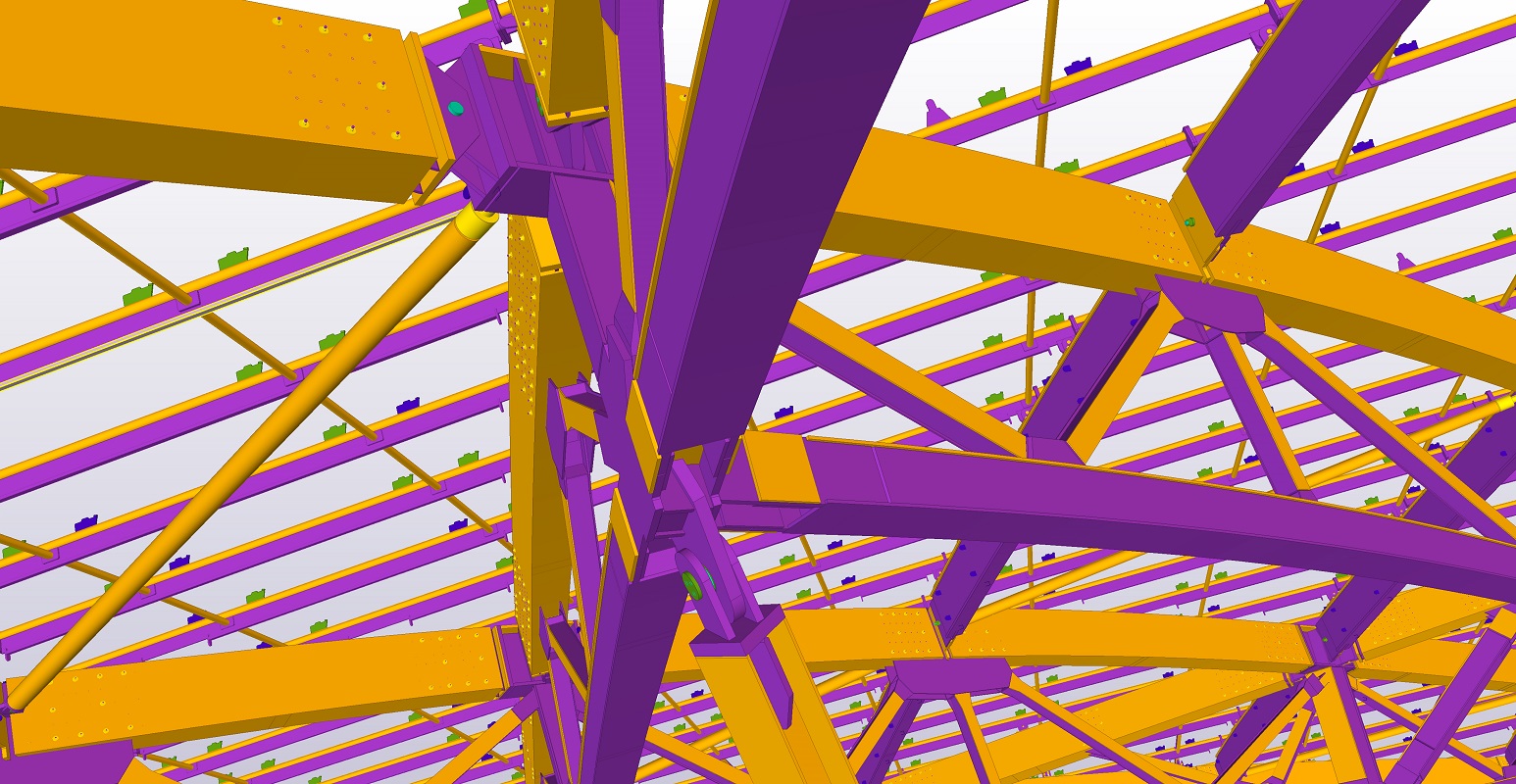 Example of a 3D frame model&lt;br&gt;&#39;&#39;(Image courtesy of Trimble Solutions (UK) Ltd.)&#39;&#39;