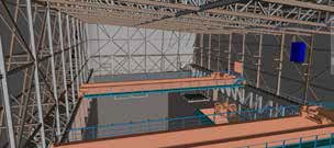 Design model of the bunker’s crane supporting steelwork