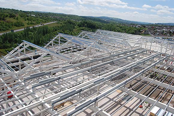 A series of portals crown the development