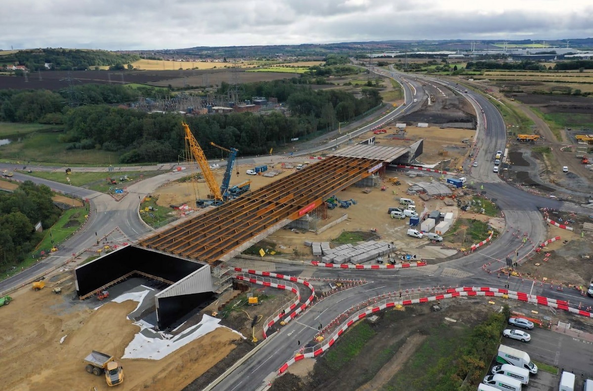 To achieve the architectural vision for the scheme, the viaduct has been constructed with weathering steel