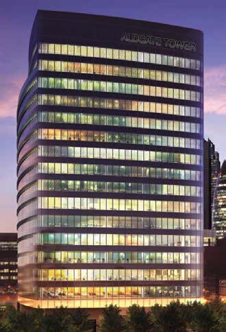 The completed Aldgate Tower will be a new landmark at the City’s entrance