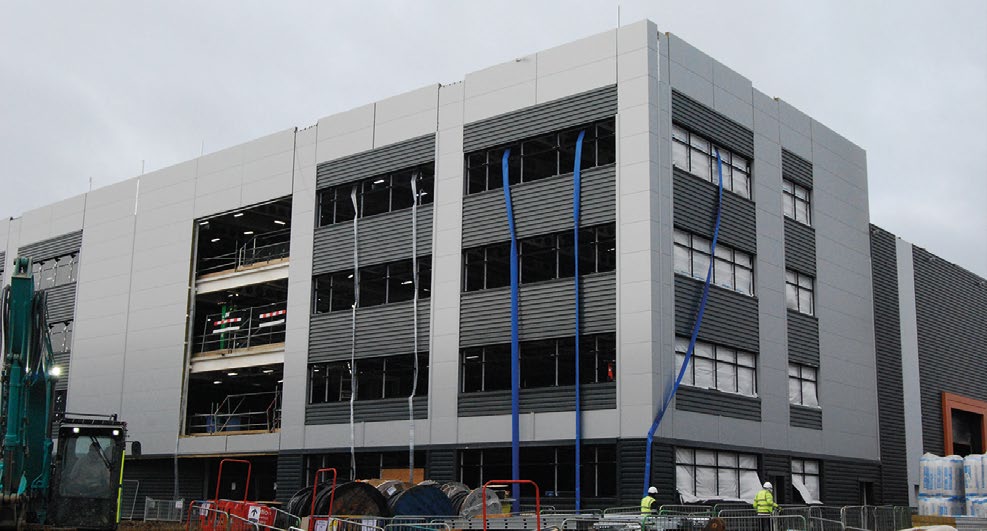 Many of the sound stage structures have attached office blocks