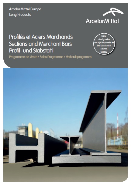 [https://sections.arcelormittal.com/sections/repository/Sections/Sections_MB_ArcelorMittal_FR_EN_DE.pdf ArcelorMittal sections]