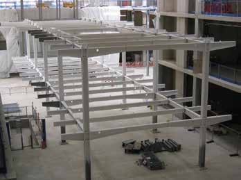 One of the internal mezzanine structures