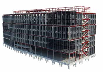 Steel frame model
