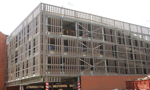 The five-level multi-storey car park