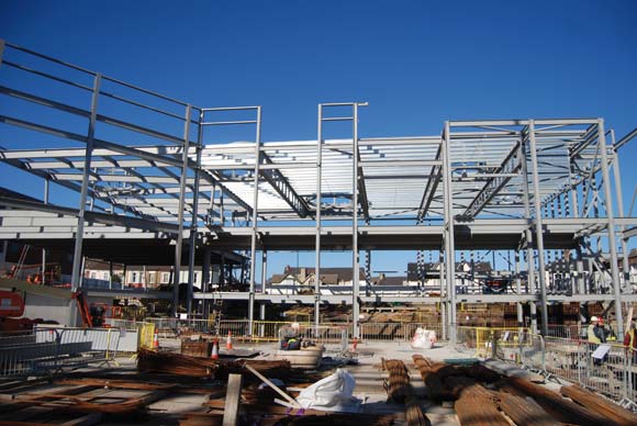 Long spans are essential for the swimming pool