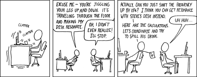 Floor vibration (Source: xkcd.com)
