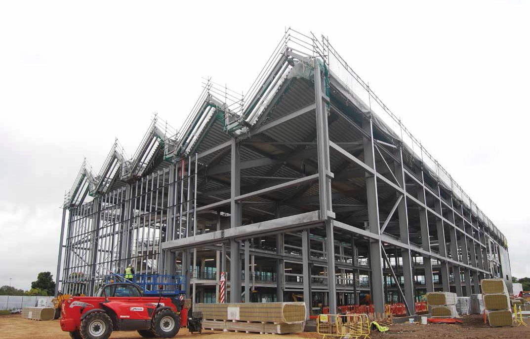 Double doors in the eastern end will allow access for two railway lines