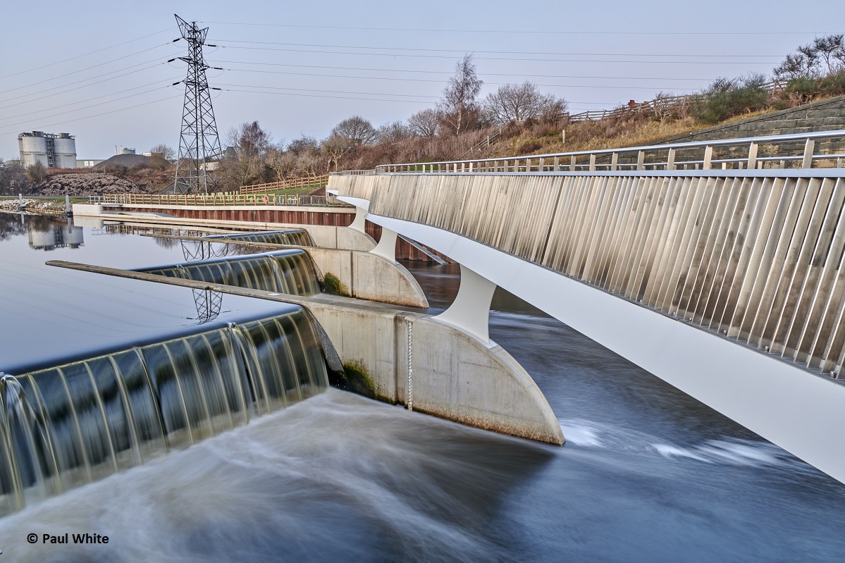 Knostrop Weir Foot and Cycle Bridge, Leeds