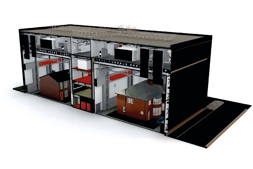 Sat either side of a core, two large research chambers will be able to accommodate typical detached houses