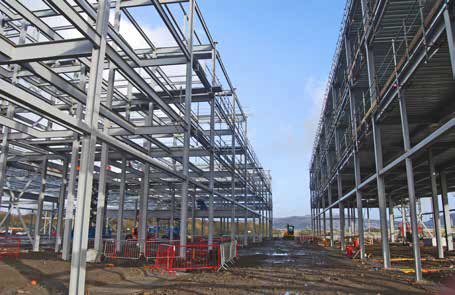 The Manufacturing facility is divided in two by a covered street