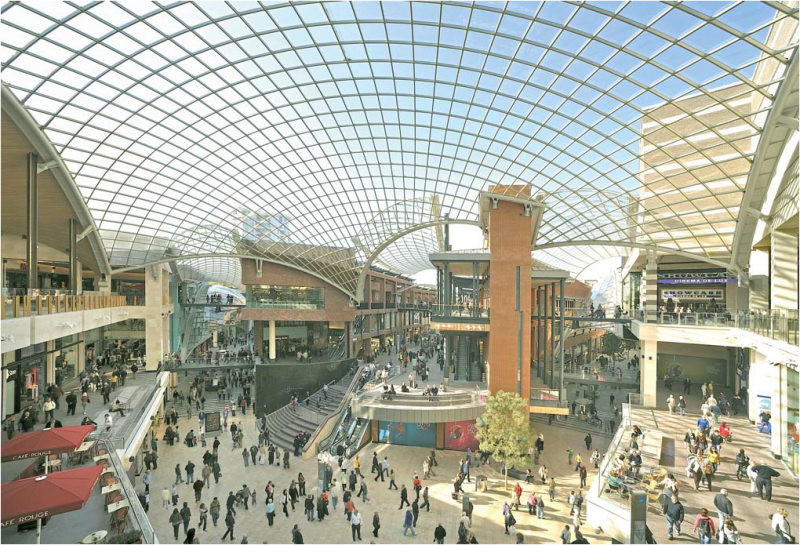 Cabot Circus Roof, Broadmead, Bristol