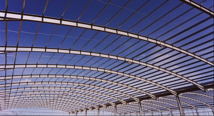 Structurally and resource efficient steel construction
