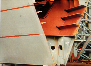 Bulb flats stiffeners on ships