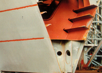 Bulb flats stiffeners on ships