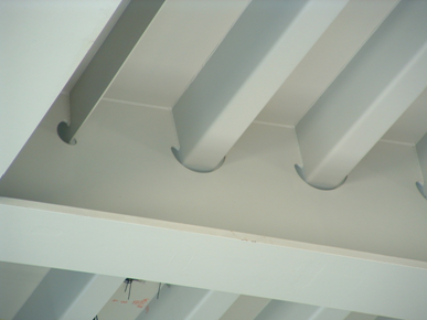 Orthotropic steel deck for a tied arch bridge