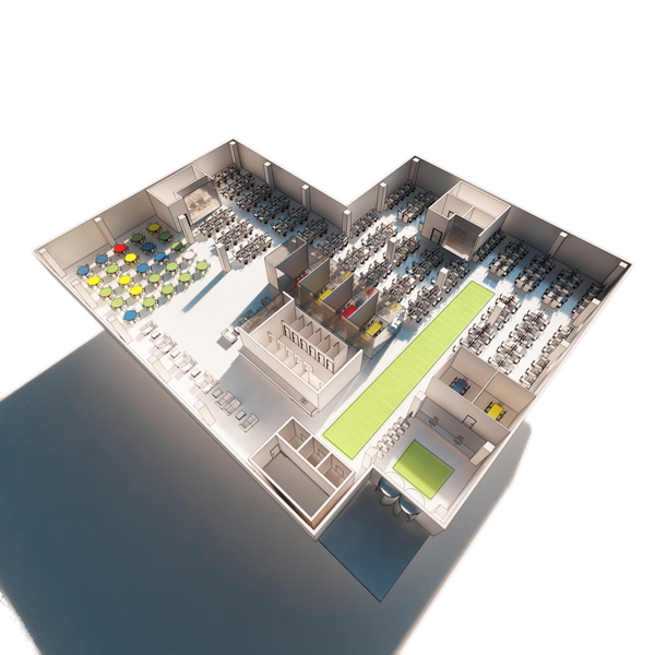 Indicative cutaway of Building 2