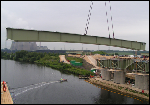 Lagentium Viaduct, A1(M) Darrington to Dishforth (Image courtesy of Mabey Bridge Ltd.)