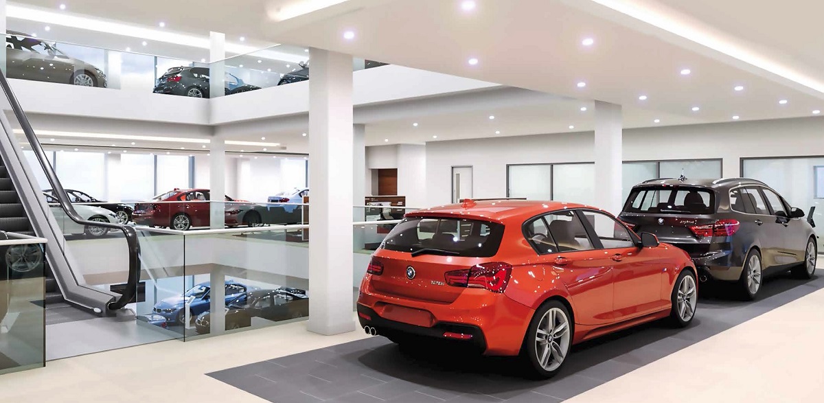 How the BMW showroom will look