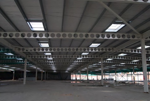 Cellular beams form the car park