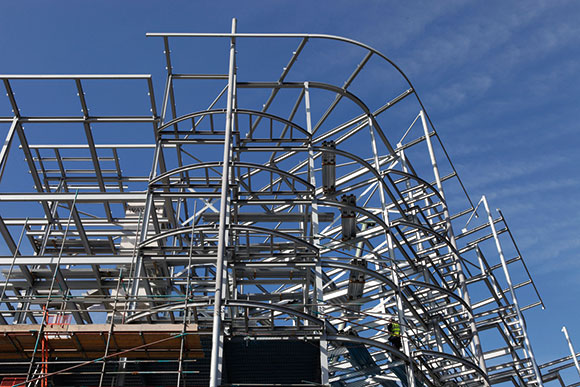 Phase two&#39;s eight story blocks under construction