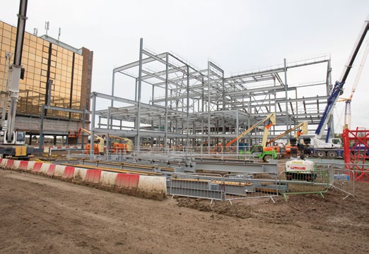 The cinema block takes shape