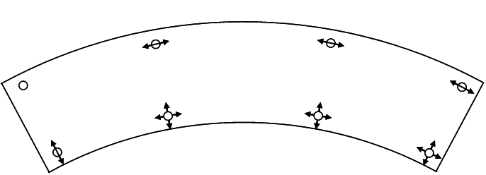 A common articulation arrangement for a curved bridge