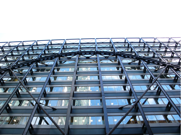 External steelwork used in Exchange Square, Broadgate, London