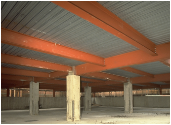 Concrete encasement of structural steelwork