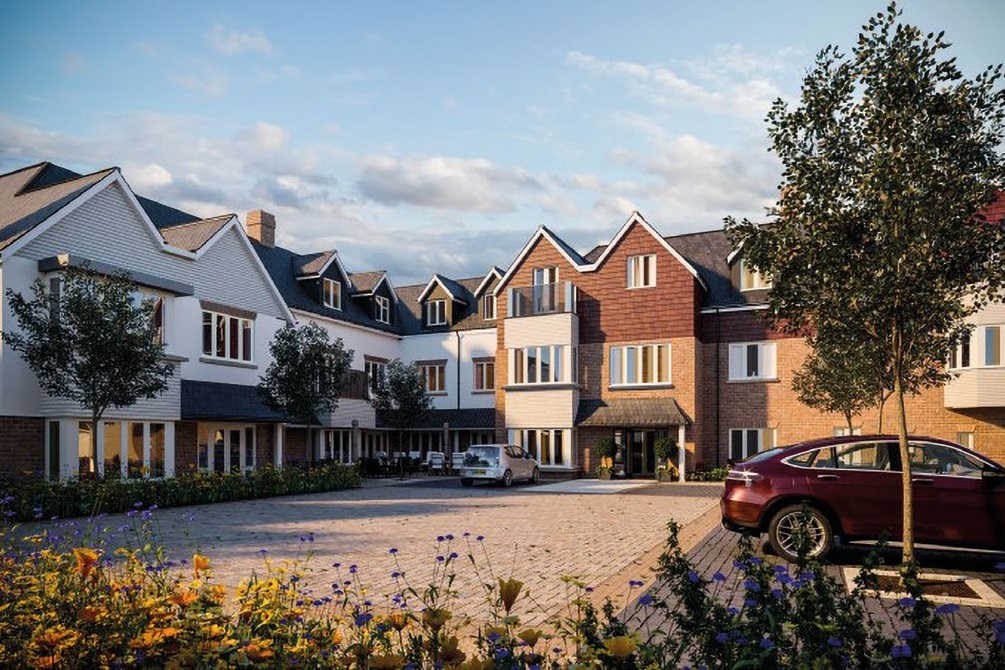 The majority of the accommodation is in three-storey steel-framed blocks