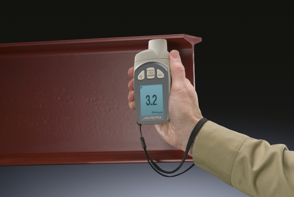 Measuring dry film thickness using a digital gauge