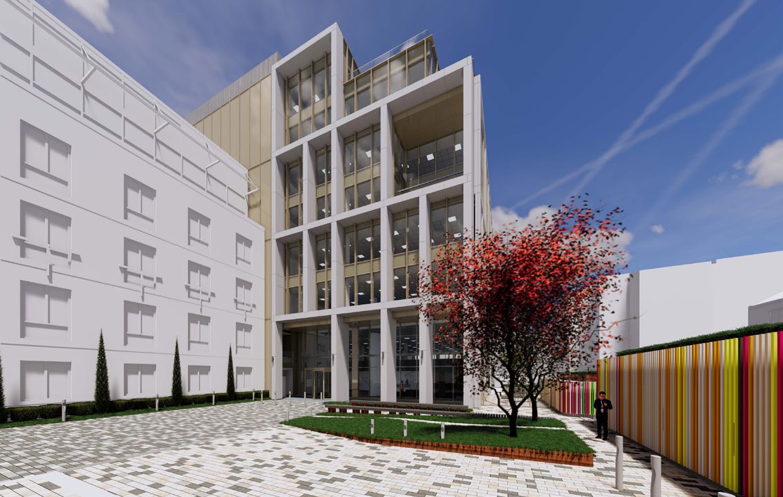 Visualisation of the main entrance