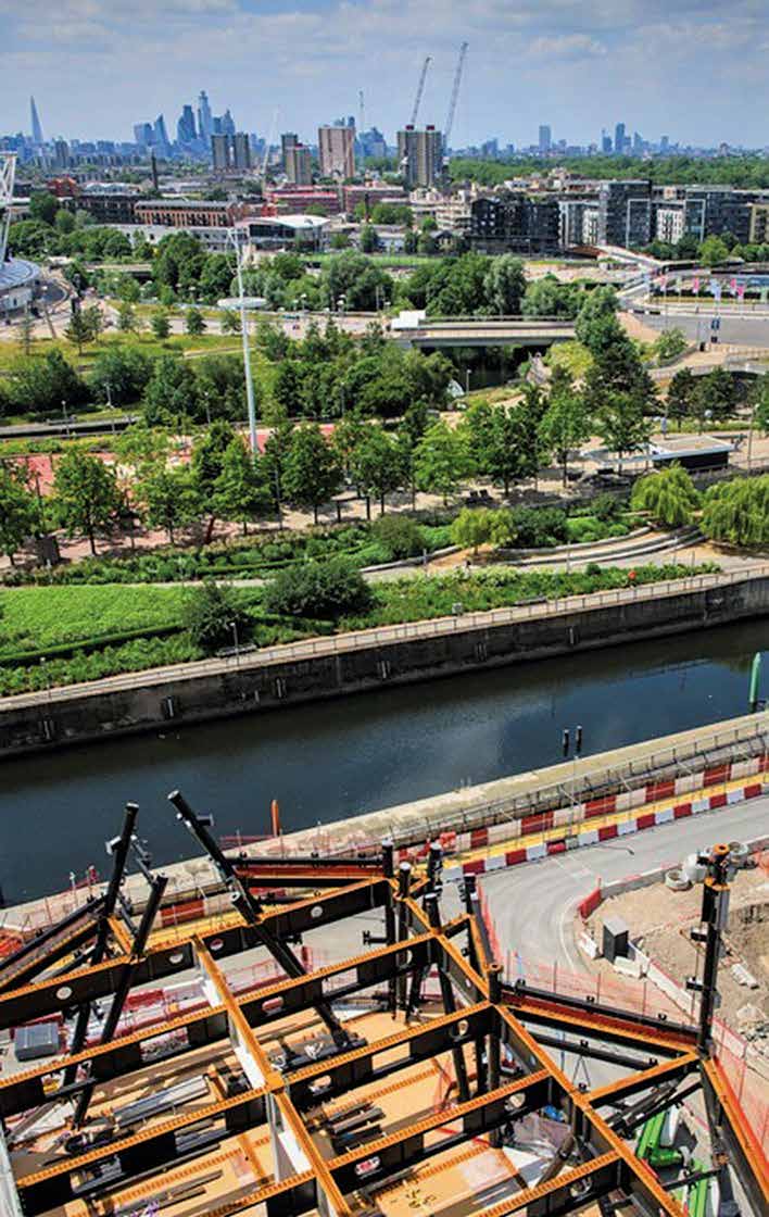 V&amp;A East overlooks the former Olympic Park in east London
