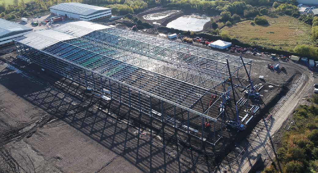 Steel erection was completed by the end of 2018