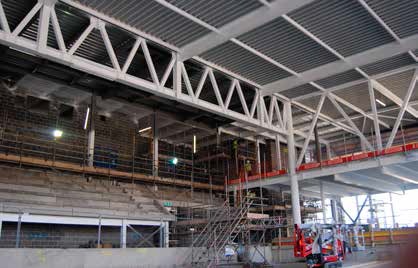 A large 15t truss forms the pool area