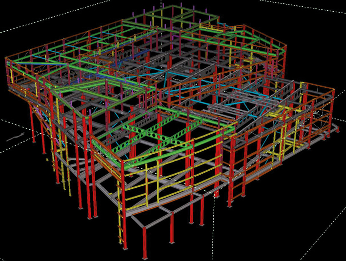 3D Modelling aids erection planning (Image courtesy of Atlasco Constructional Engineers Ltd.)