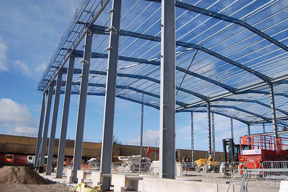 A phased construction programme is allowing the client to continue operating on site