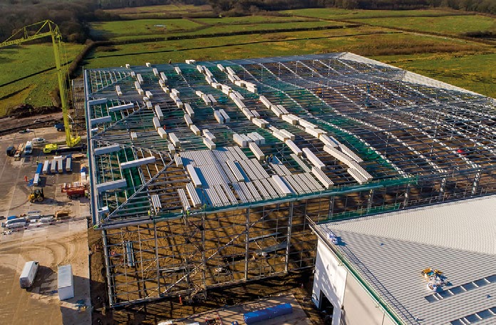 Steelwork offered the most viable solution for the construction of both distribution centres