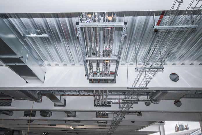 Service integration was a key design element for chosingsteel for the Pancras Square project