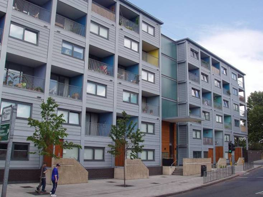Modular building with integral balconies, Hackney, London&lt;Br&gt;&#39;&#39;(Image courtesy of Alford Hall Monaghan Architects and Yorkon)&#39;&#39;