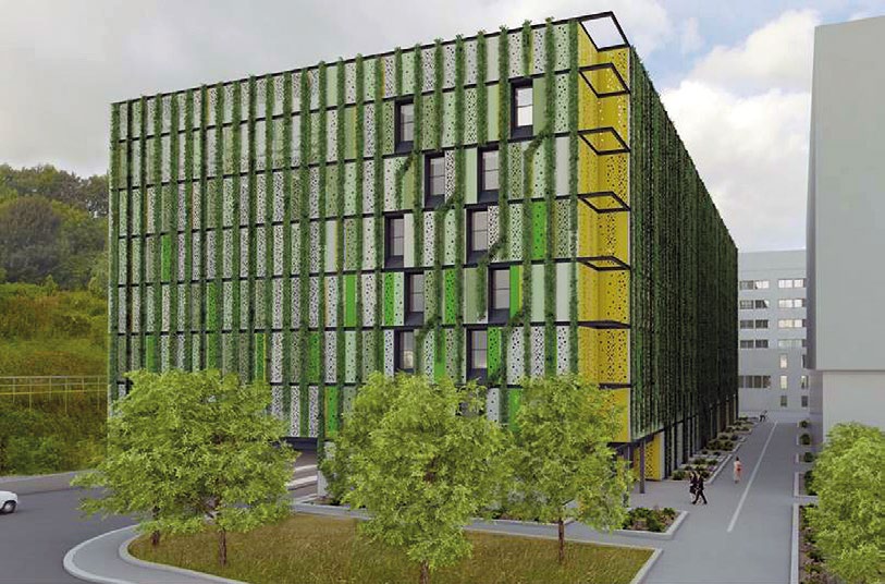 Visualisation of the completed car park